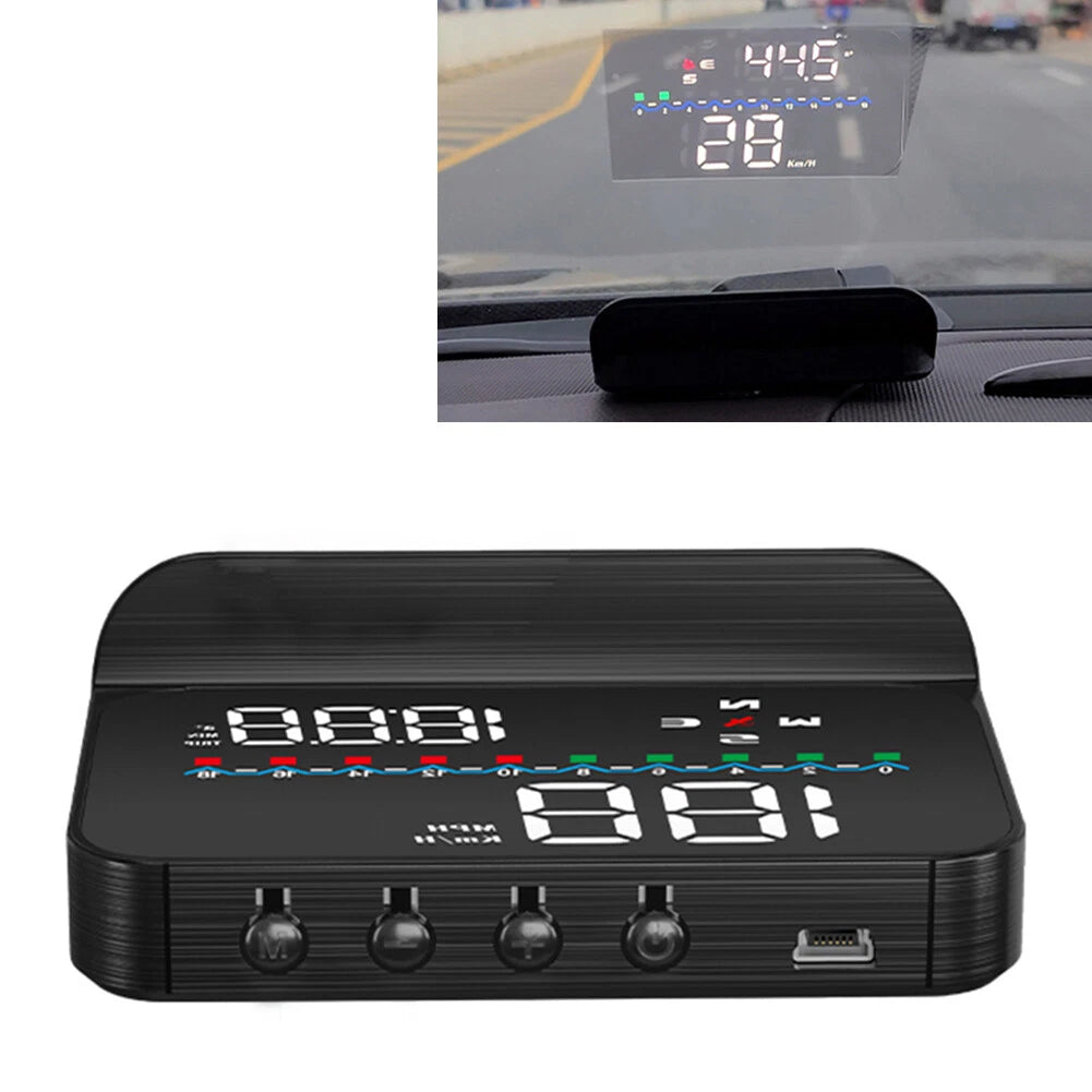 M19 GPS Car HUD Altitude Head-Up Display for Mileage & Fatigue Alert (2019-2023)