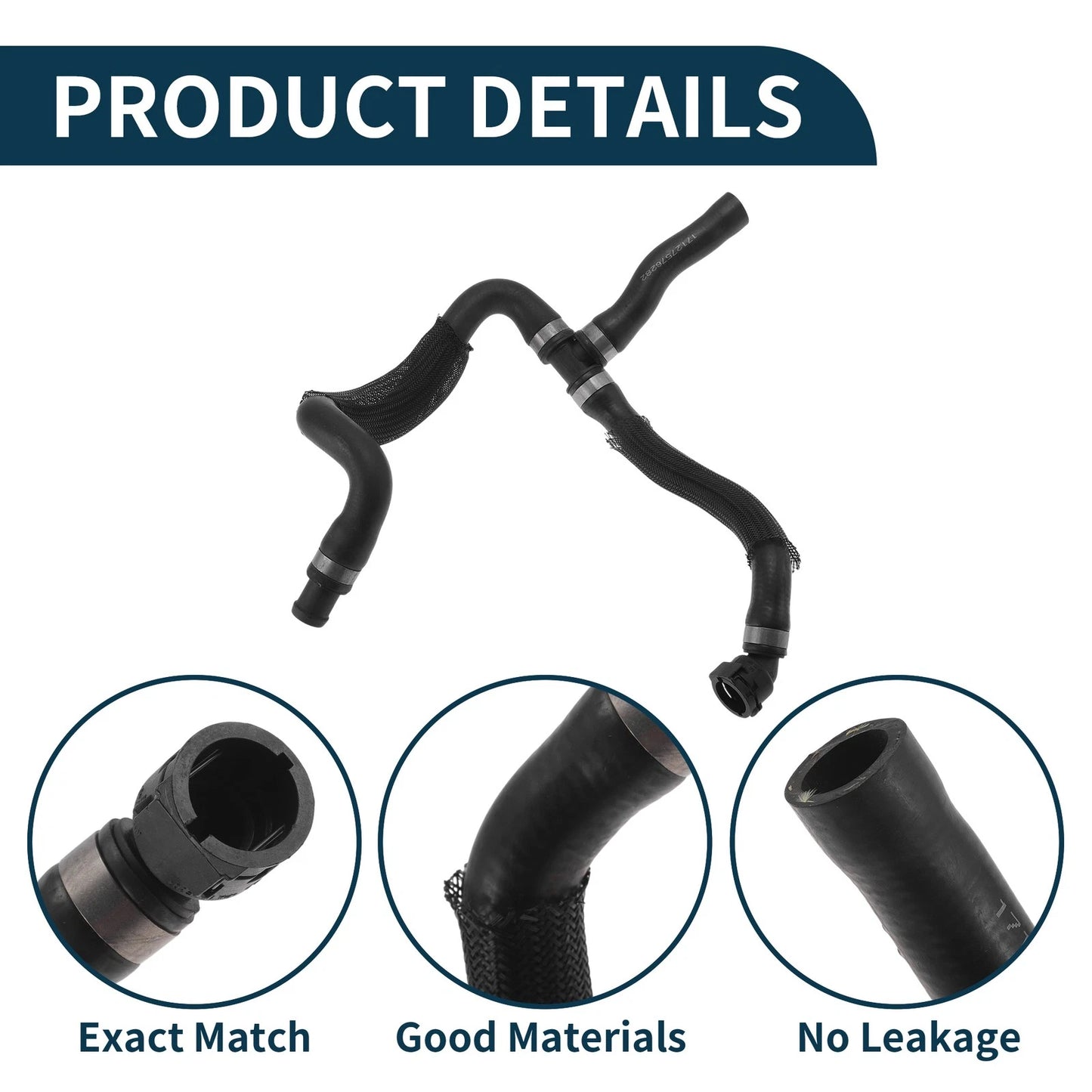 Radiator Hose for BMW 7 Series 2008-2015 Coolant Pipe (2008-2015)