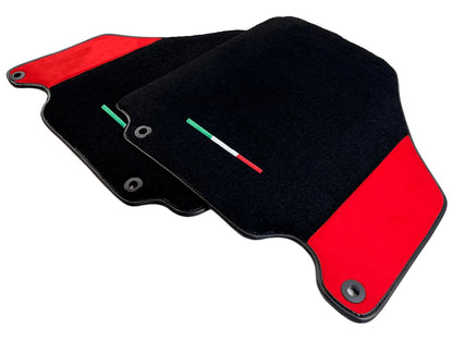 Floor Mats for Ferrari 360 Modena Red Alcantara Leather (2000-2005)