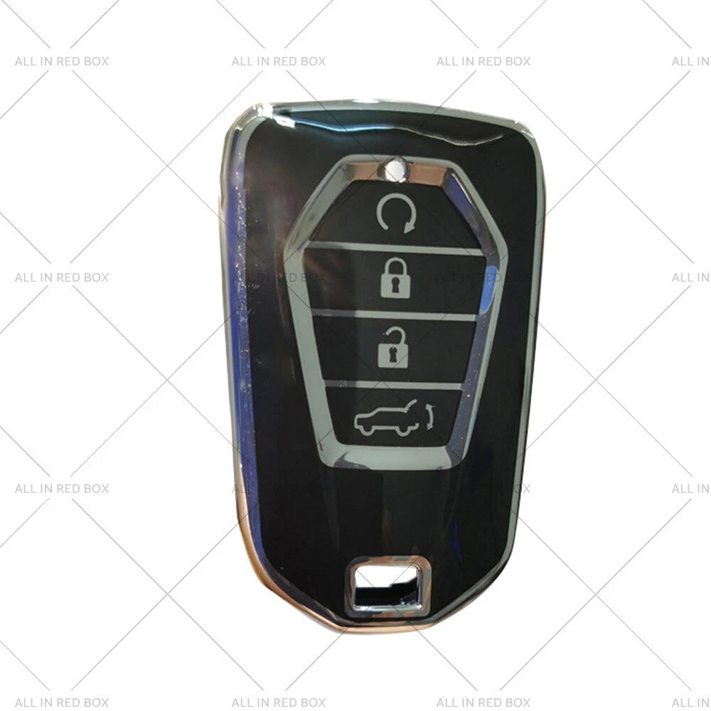 TPU Key Fob Cover for Isuzu D-MAX MU-X MUX 4 Button (2012-2023)