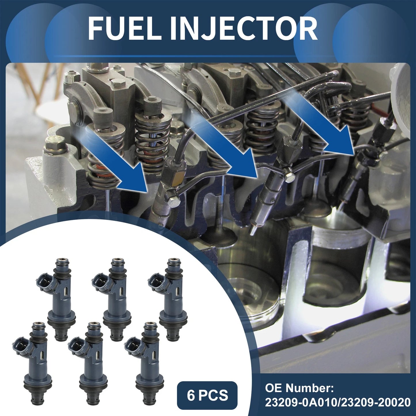 Fuel Injector 6 x for Toyota Avalon (1998-2004)