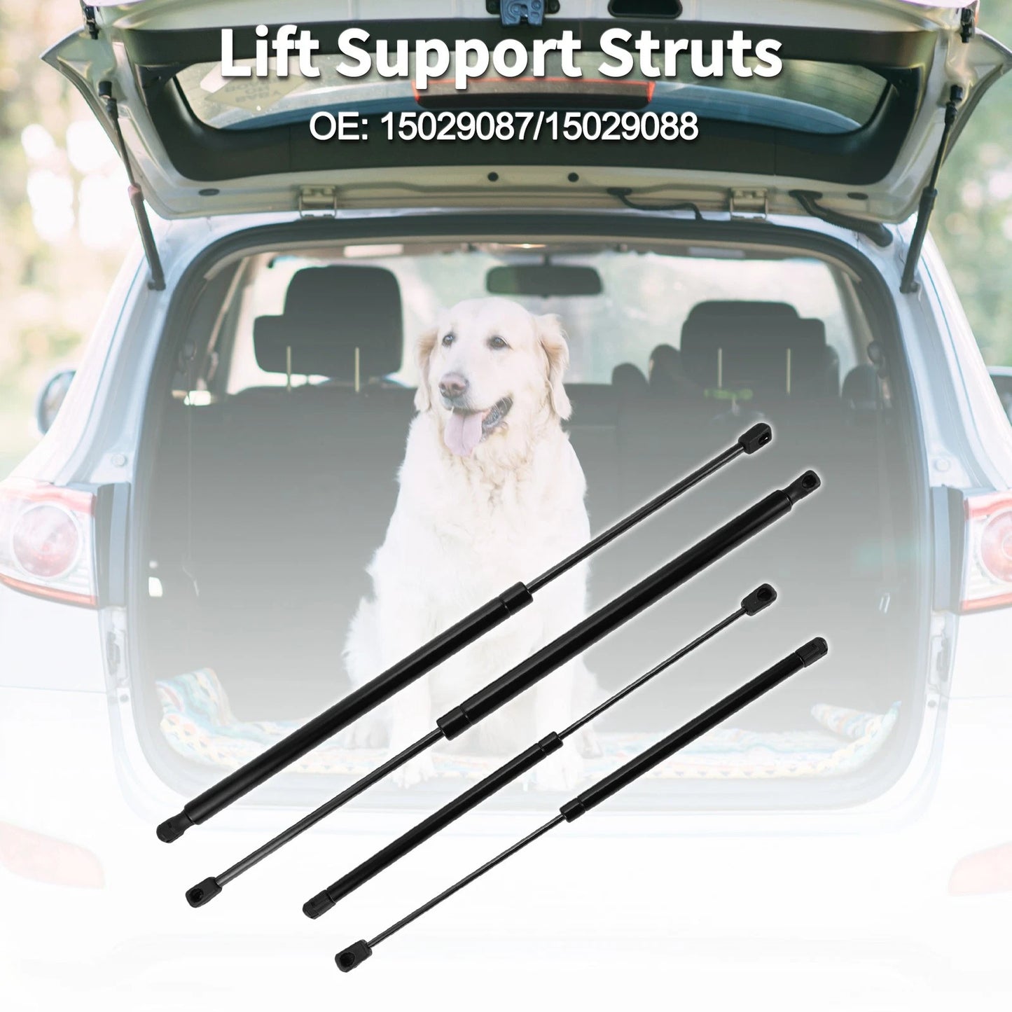 Rear Window Glass & Rear Hatch Lift Supports Struts for Chevrolet Suburban 1500