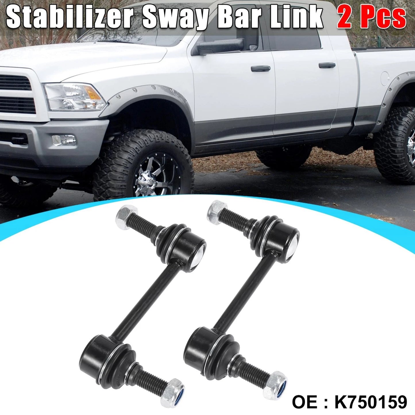 2 x Front Suspension Stabilizer Sway Bar End Links for Ford Edge (2007-2014)