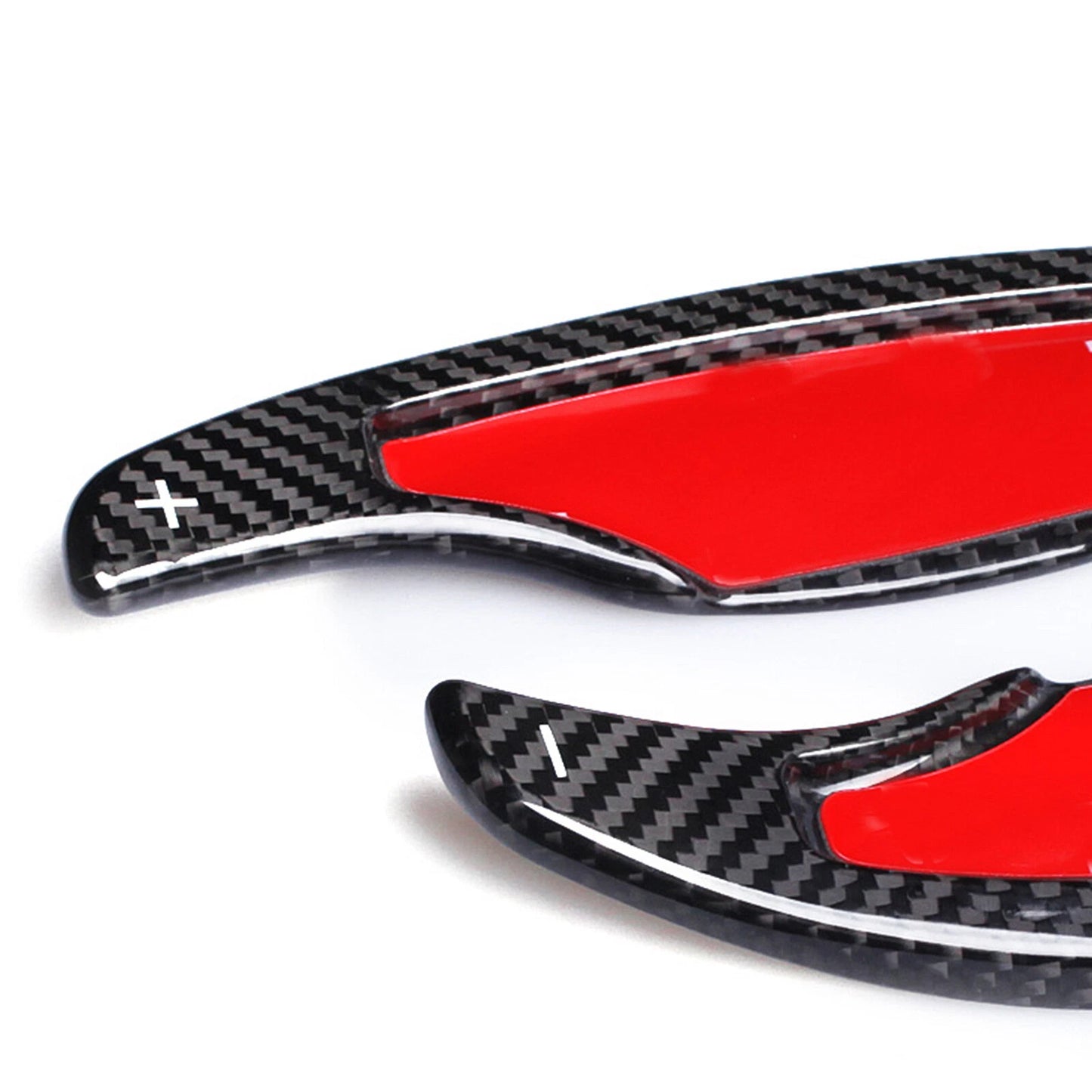 2 x Carbon Black Steering Wheel Shift Paddle Extensions for Cadillac ATS (2013-2019)