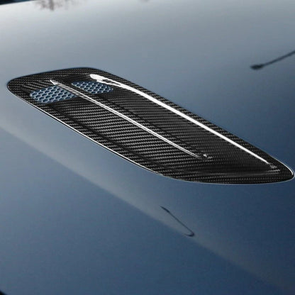 Real Carbon Fiber Bonnet Hood Air Vent Outlet Cover Trim for Kia Stinger 2018-23