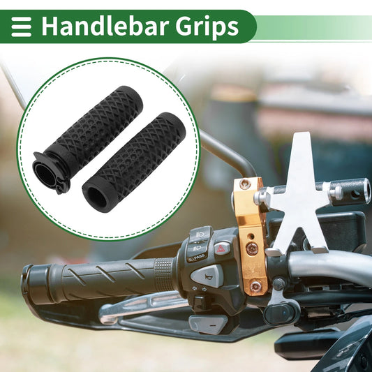 7/8 22mm Hand Grips Cover TPU Black for Motorcycle