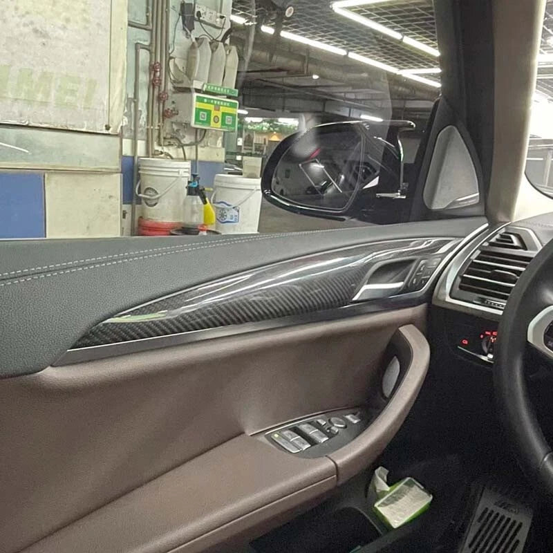 Carbon Fiber Console Vent &Interior Door Panel Cover for BMW X3 X4 G01 G02 22-23