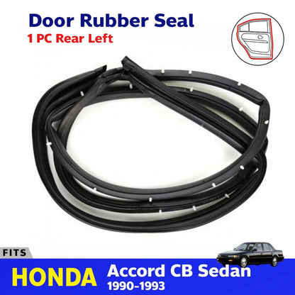 Door Rubber Seal Weatherstrip Rear Left Fits Honda Accord CB 4D Sedan 1990-93