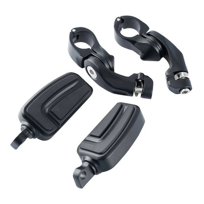 Matte Black 1 1/4'' 32mm Short Highway Bar Pegs Footpeg Pedal