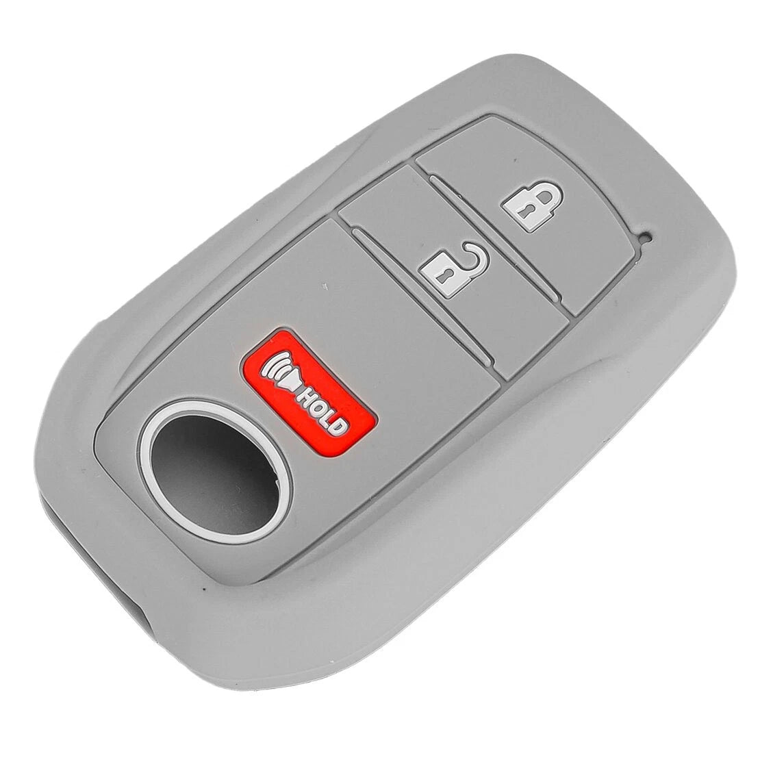 2 x Silicone Smart Key Case Covers for Toyota Prius, Tundra, Sequoia, Tacoma