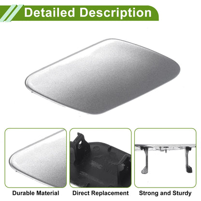 Right Washer Nozzle Cover Cap Silvertone for Porsche Cayenne
