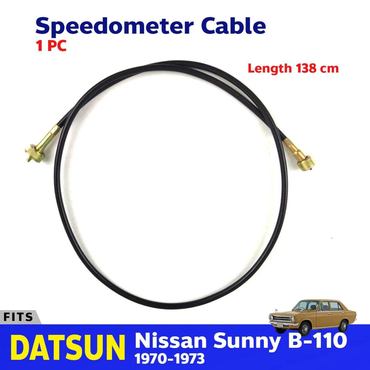 Speedometer Cable Fits Datsun Sunny 1200 B110 KB110 A12 Coupe Sedan 1970-73