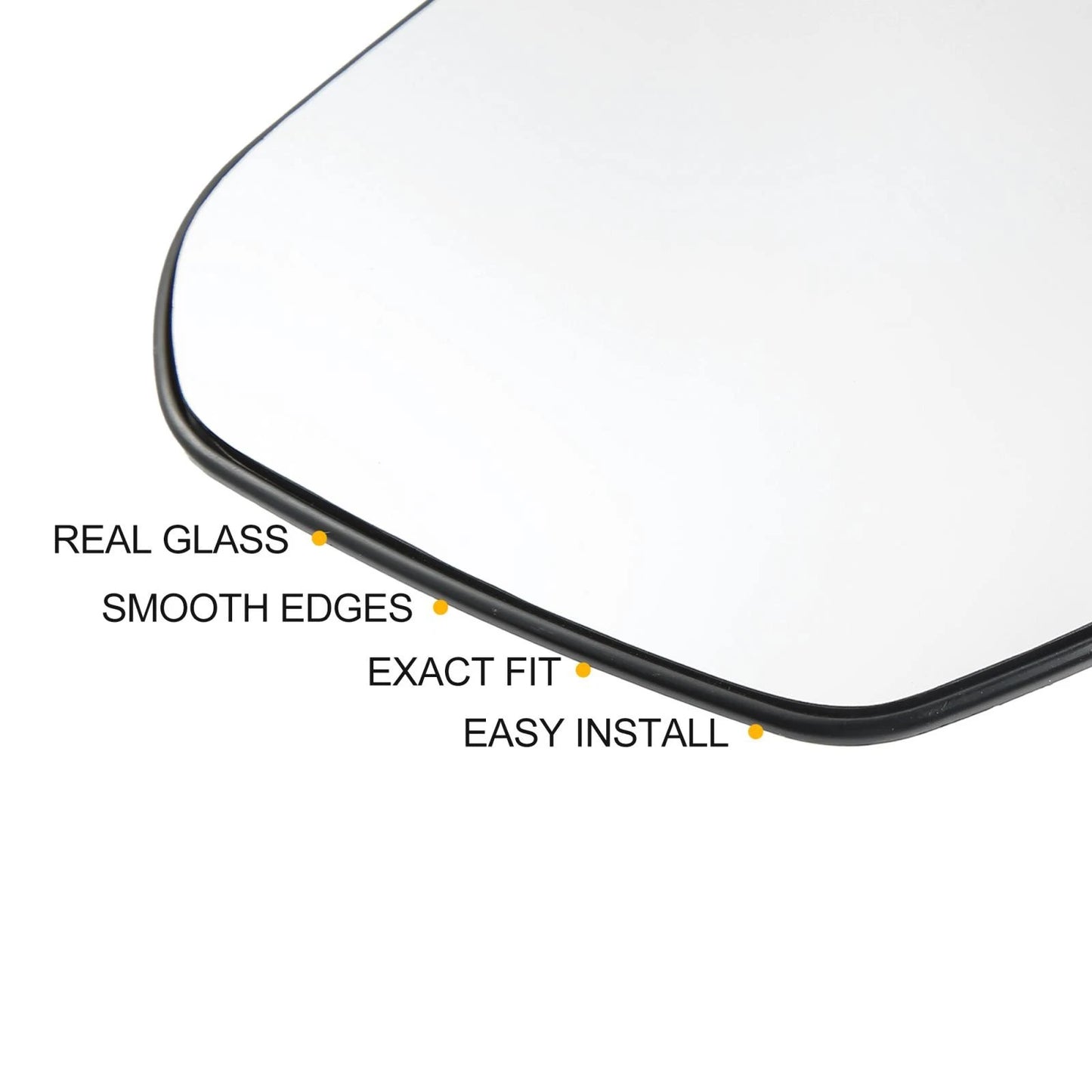 Heated Left Driver Side Mirror Glass for Honda Civic (2006-2011)