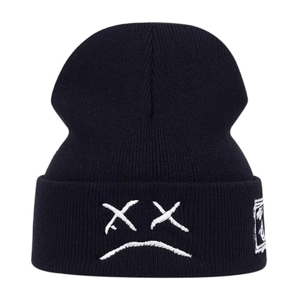 Crying Face Winter Beanie Hat for Fashion Lovers