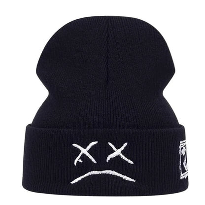 Crying Face Winter Beanie Hat for Fashion Lovers
