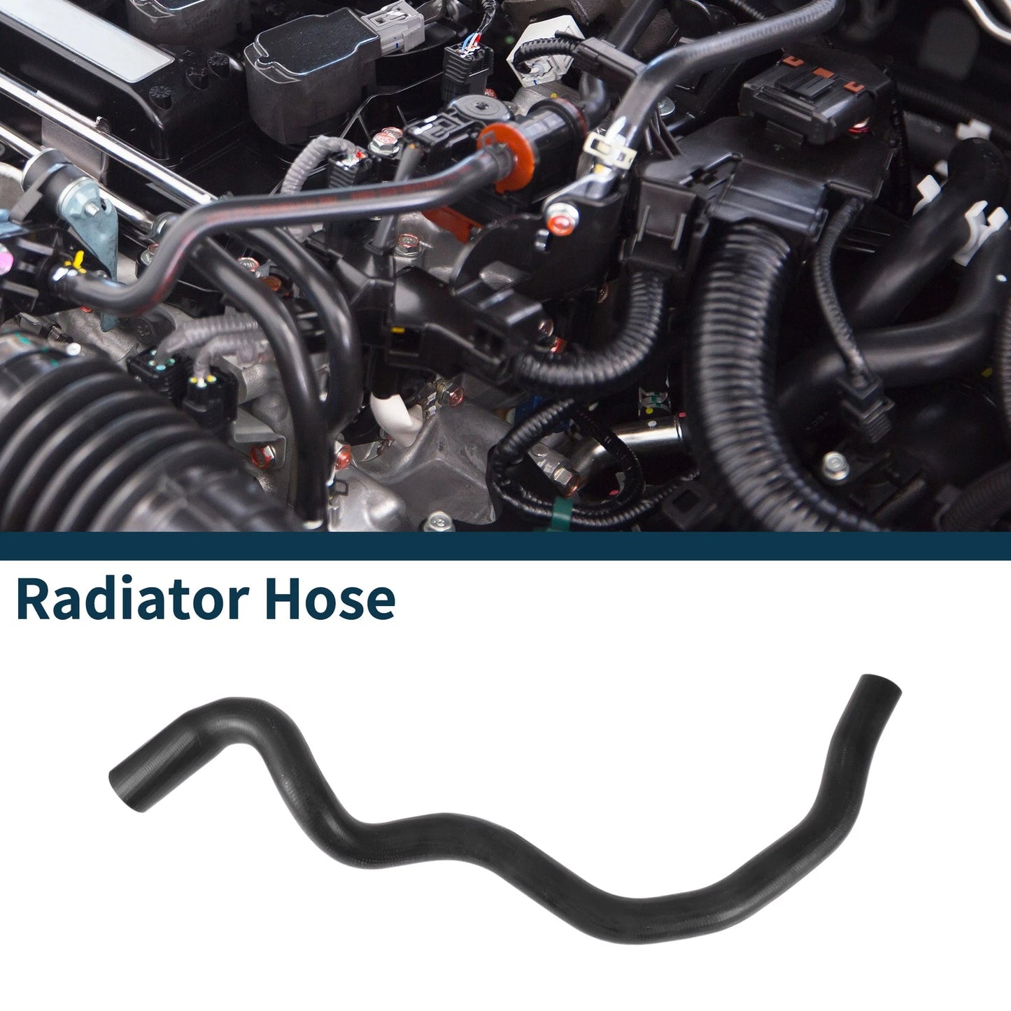 Radiator Hose for Volvo S80 (1998-2001) Rubber Black 1 Pcs