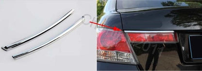 Rear Light Upper Cover Trim for 2008-2012 Honda Accord Sedan 4-Door Chrome 2 x