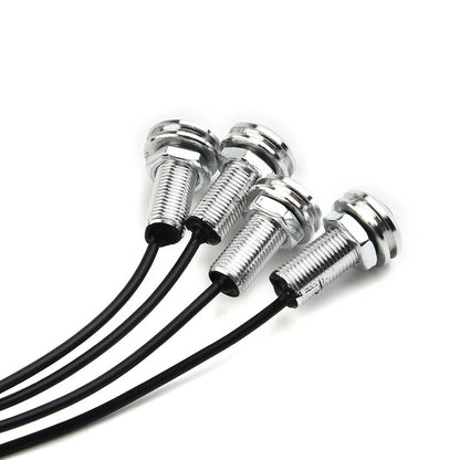 4 x IP68 Blue LED Boat Light Silver Waterproof Underwater for Cars Trucks Boats
