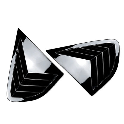 Glossy Black Rear Window Louver Cover for BMW X4 (2014-2018)