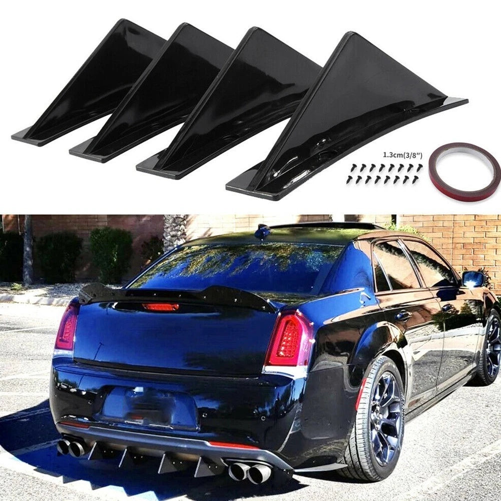 Rear-Bumper Diffuser Lip Splitter Fin Trim Cap for 300