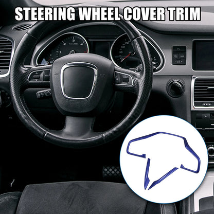 3 x Car Steering Wheel Cover Trim for Honda Civic (2016-2021) Blue