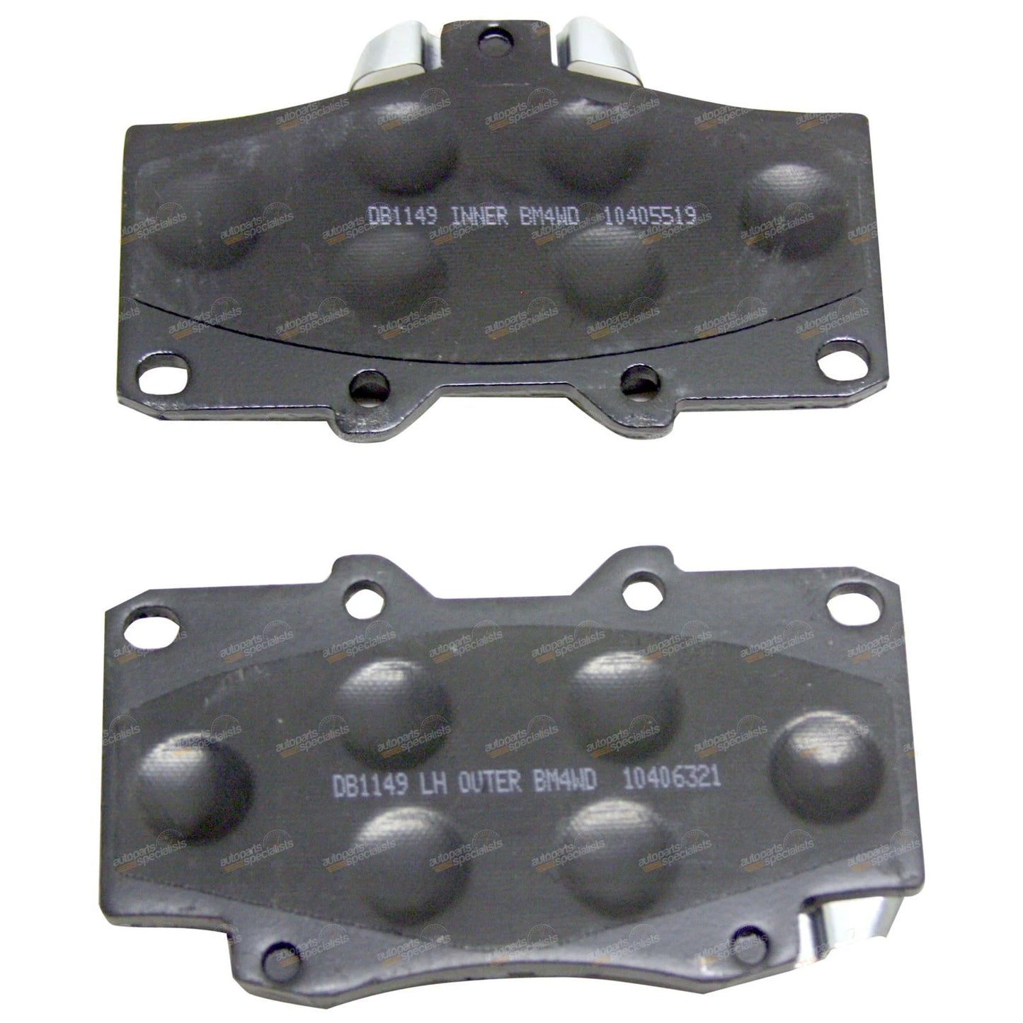 / 4x4 Front Disc Brake Pad Set for Toyota Hilux (1988–2005)