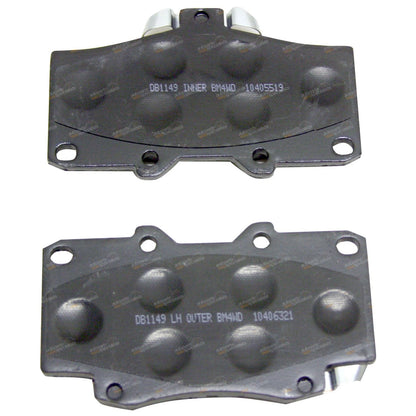 / 4x4 Front Disc Brake Pad Set for Toyota Hilux (1988–2005)