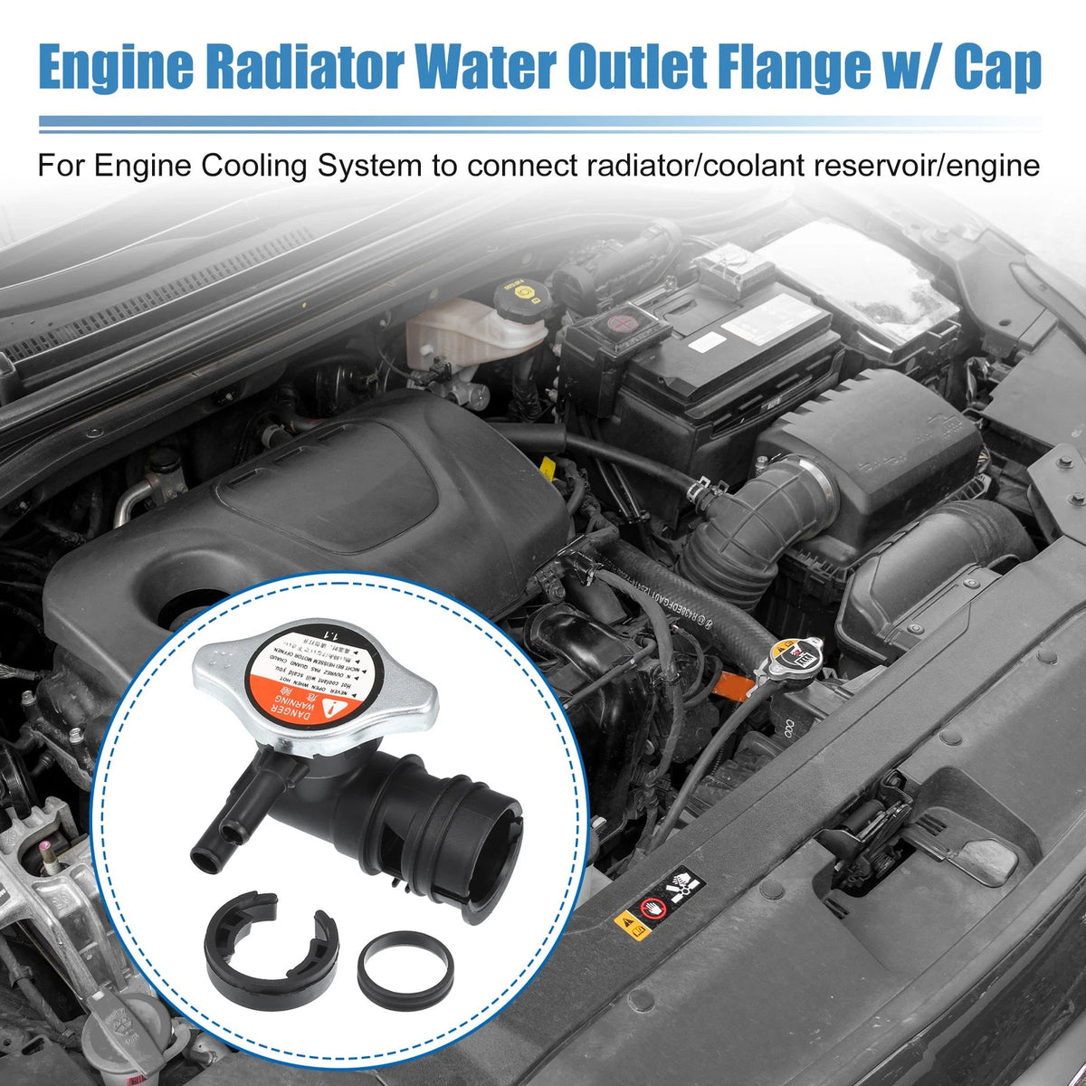 Engine Radiator Coolant Filler Neck for Toyota Lexus (2001-2023)