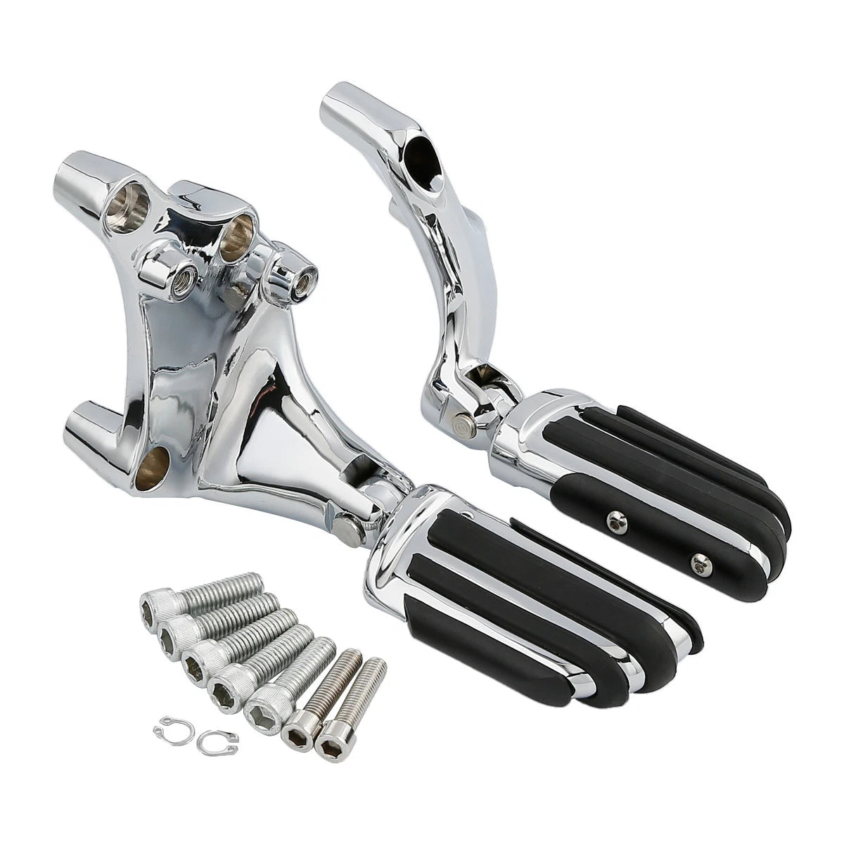 Chrome Passenger Footpeg Mount Bracket for Harley Sportster 883 1200 (14-22)