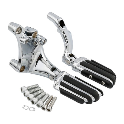 Chrome Passenger Footpeg Mount Bracket for Harley Sportster 883 1200 (14-22)