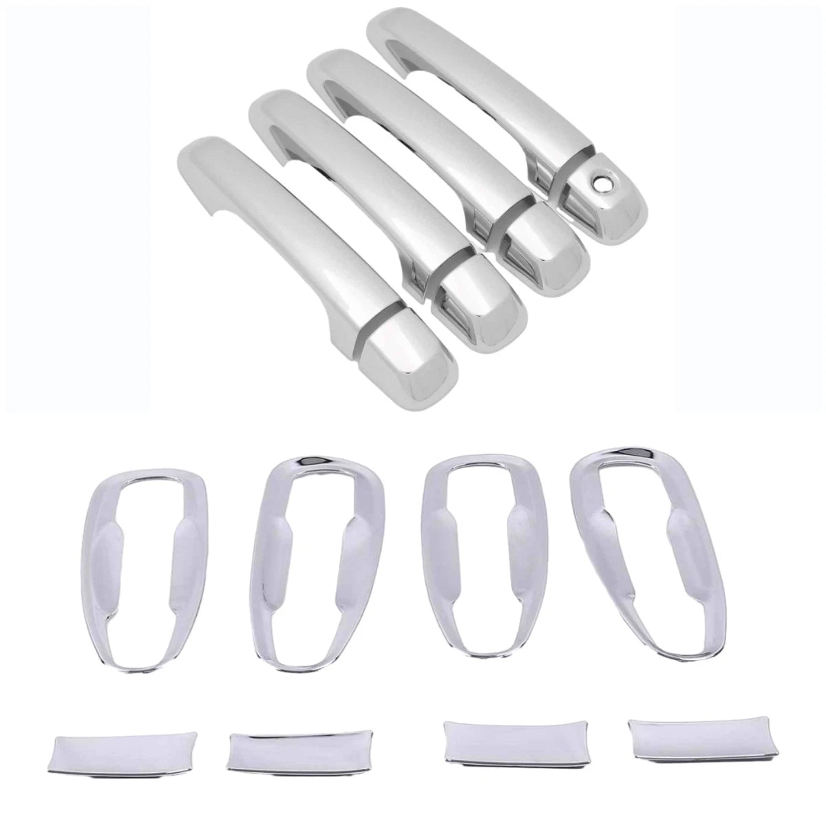 Chrome Door Handle & Bowl Set Cover Trim for Toyota Land Cruiser Prado (2010-2019)