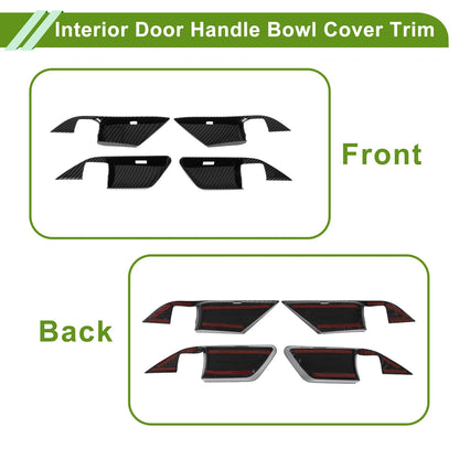 Interior Door Handle Bowl Cover Trim for Toyota Camry (2024-2025) 4 x ABS