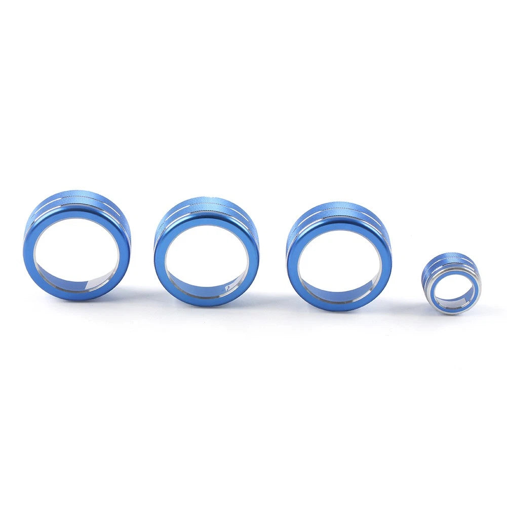 AC Climate Control Knob Ring Cover 4 x Blue for Honda Civic (2022 - )
