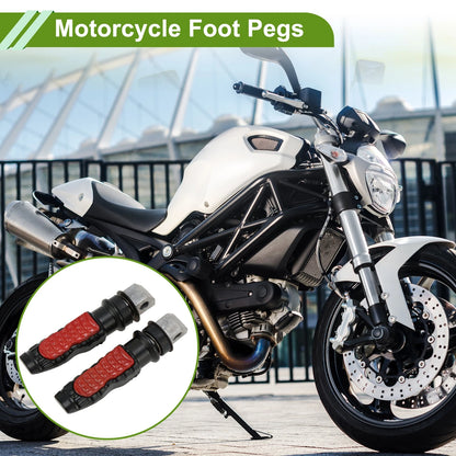 Motorcycle FootPegs 5" Rear Foot Pegs Red 1 pair
