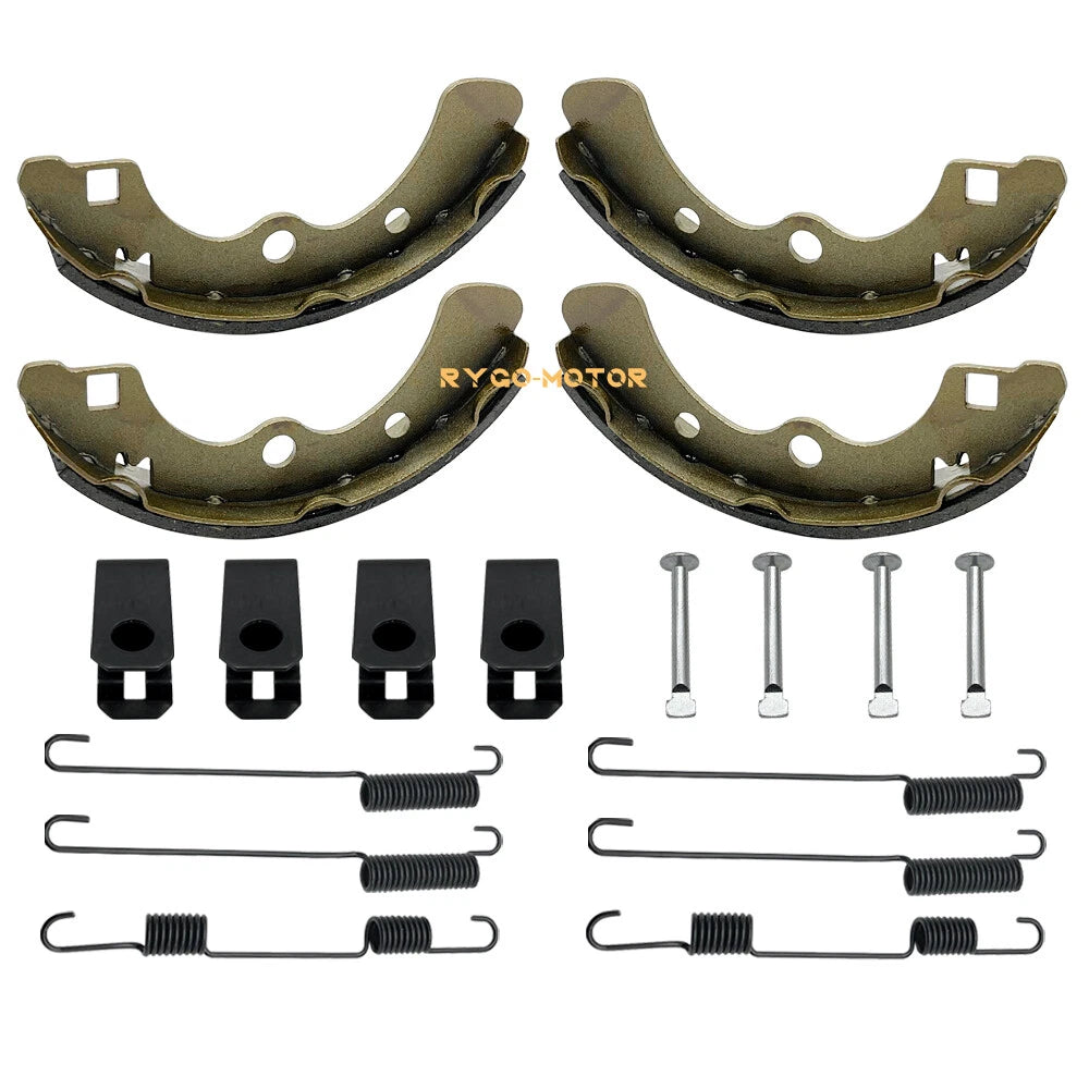 Brake Shoes Front&Rear Pins for Kawasaki Mule 2510 2520 (1993–2000)