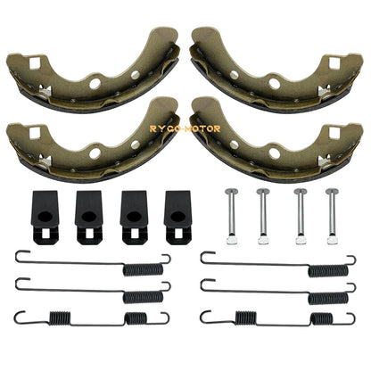 Brake Shoes Front&Rear Pins for Kawasaki Mule 2510 2520 (1993–2000)