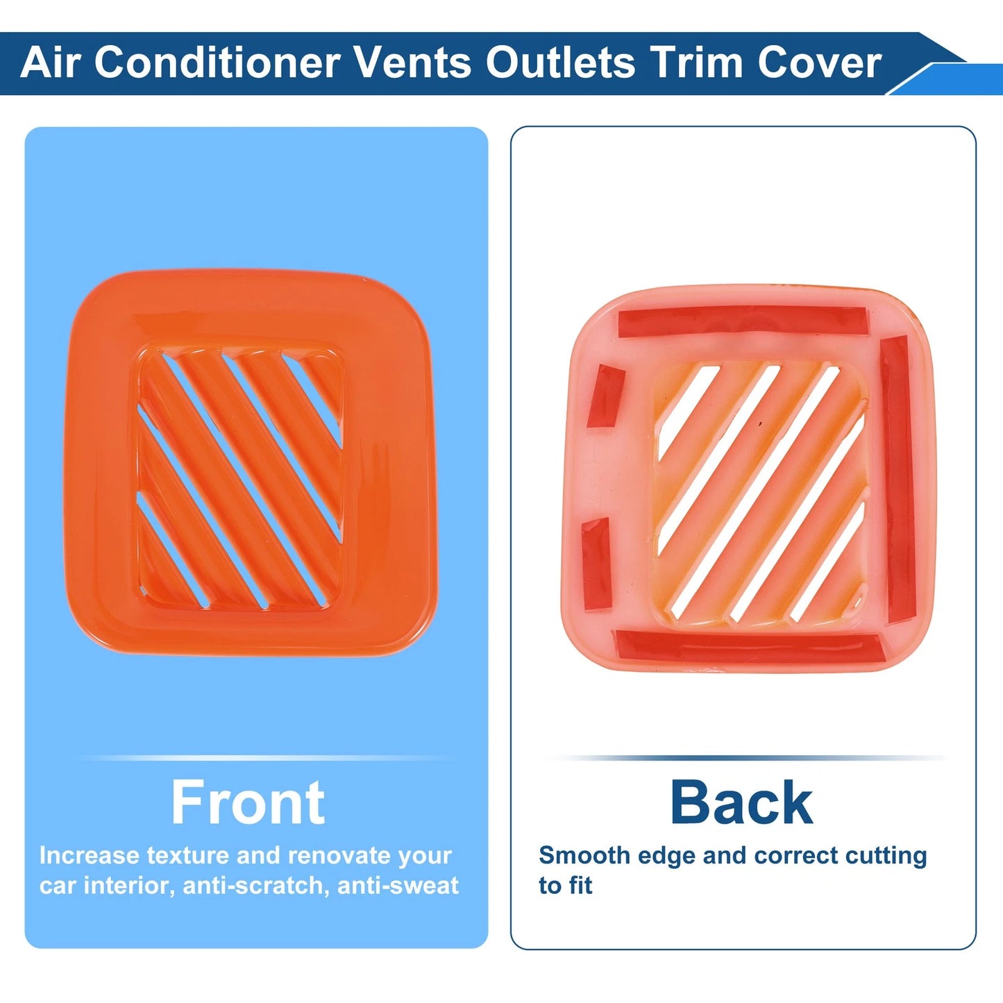 Air Condition Outlet Vent Trim Cover for Ford Maverick (2022-2025) Orange