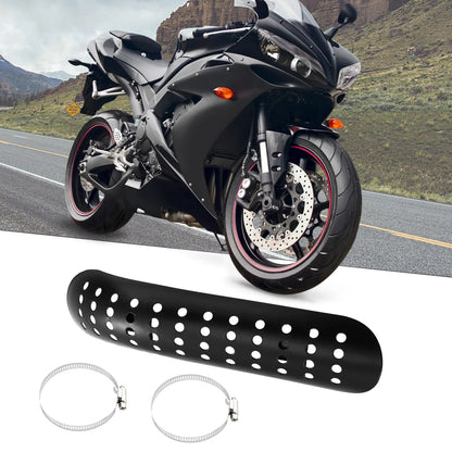 Exhaust Heat Shield Curved with Hole Pipe Shield for Harley