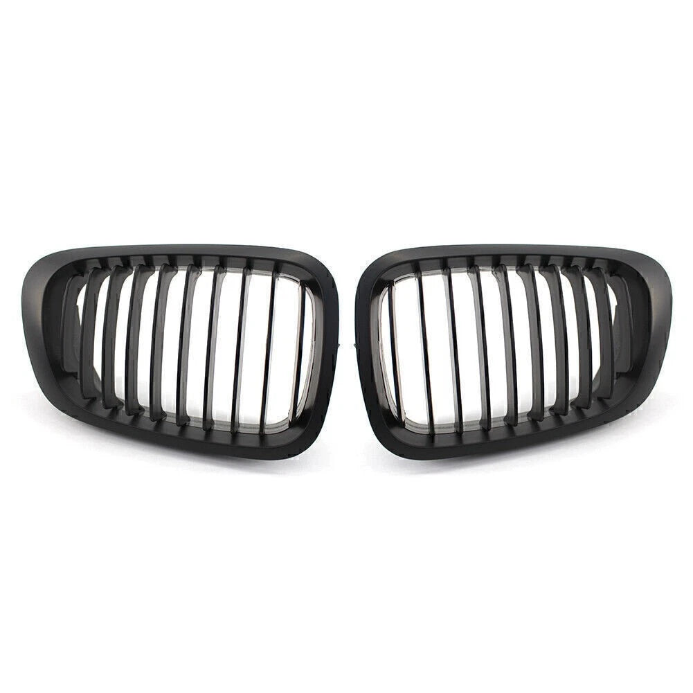 Matte Black Single Slat Front Bumper Grille for BMW 3 Series E46 Coupe/Cabrio (2000-2006)