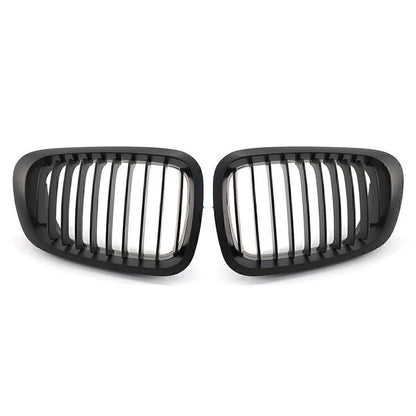 Matte Black Single Slat Front Bumper Grille for BMW 3 Series E46 Coupe/Cabrio (2000-2006)