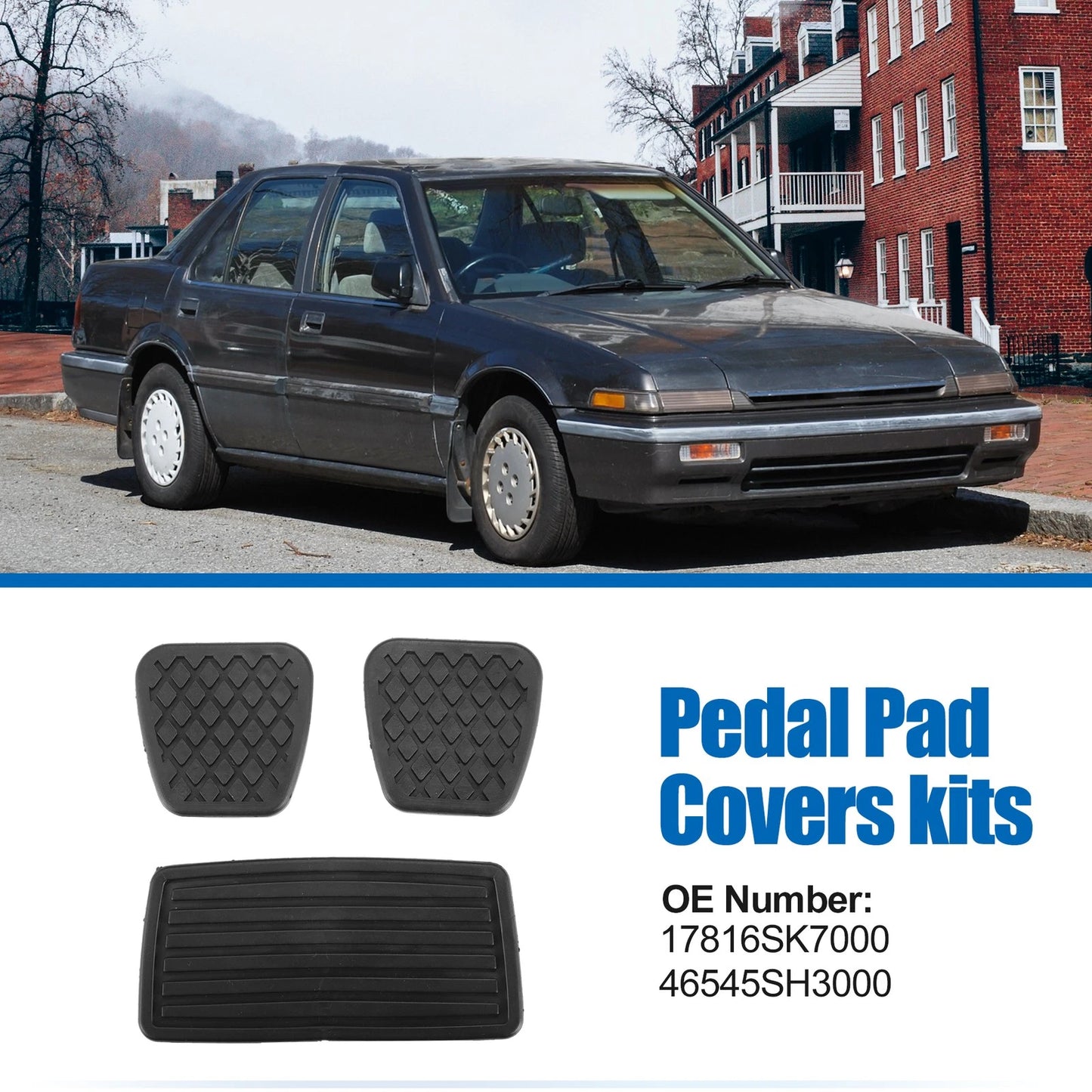 Car Pedal Pad Covers Set for Honda Civic (1990-2000)