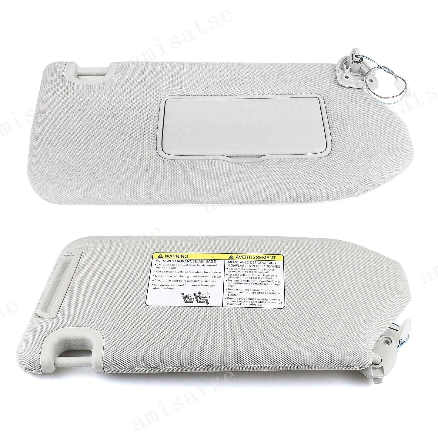 Right Passenger Sun Visor for 2013-2018 Pathfinder, 2014-2017 QX60 (2013-2018)