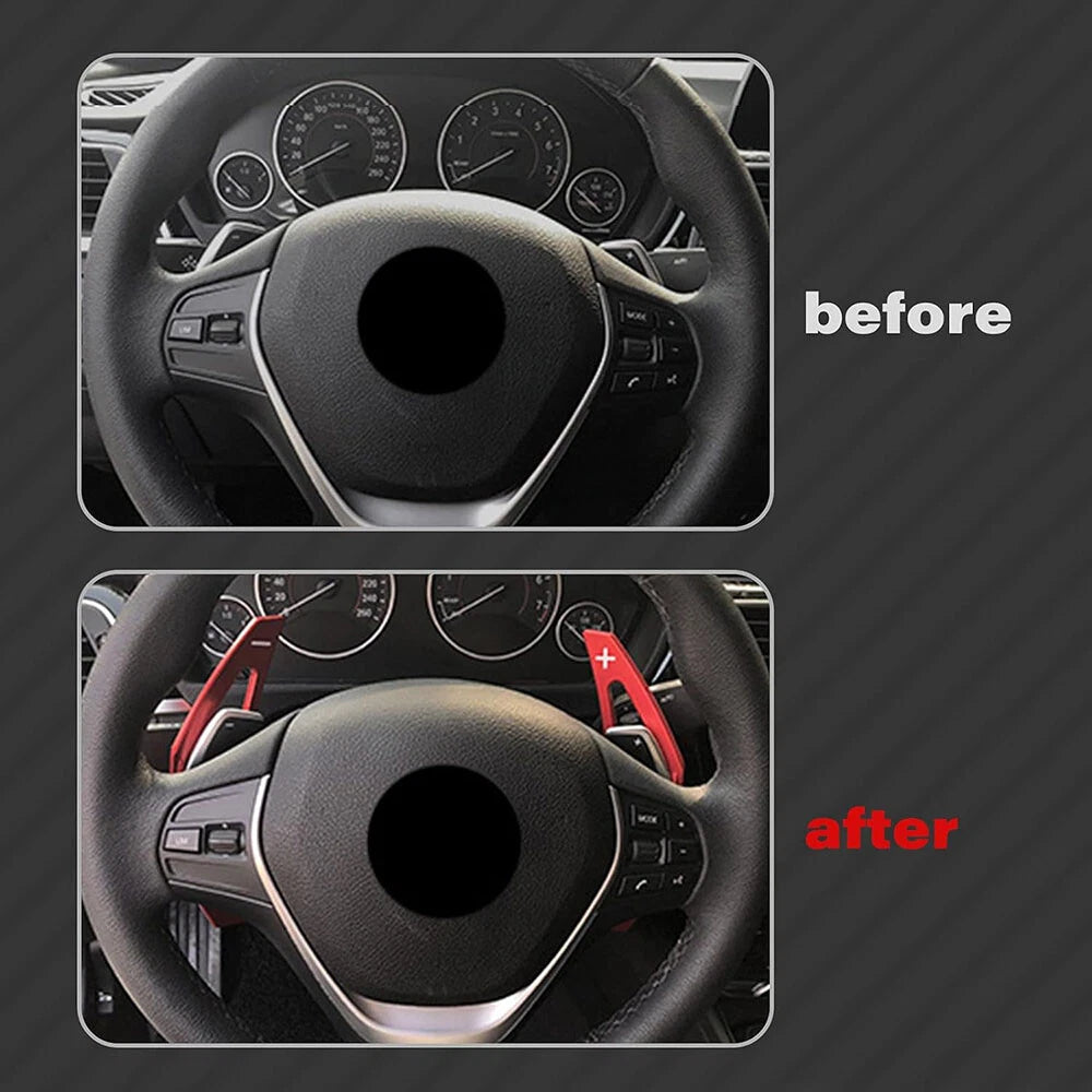 Alloy Steering Wheel Paddle Shifter Extension Cover for BMW 1 2 3 4 5 6 7 Series