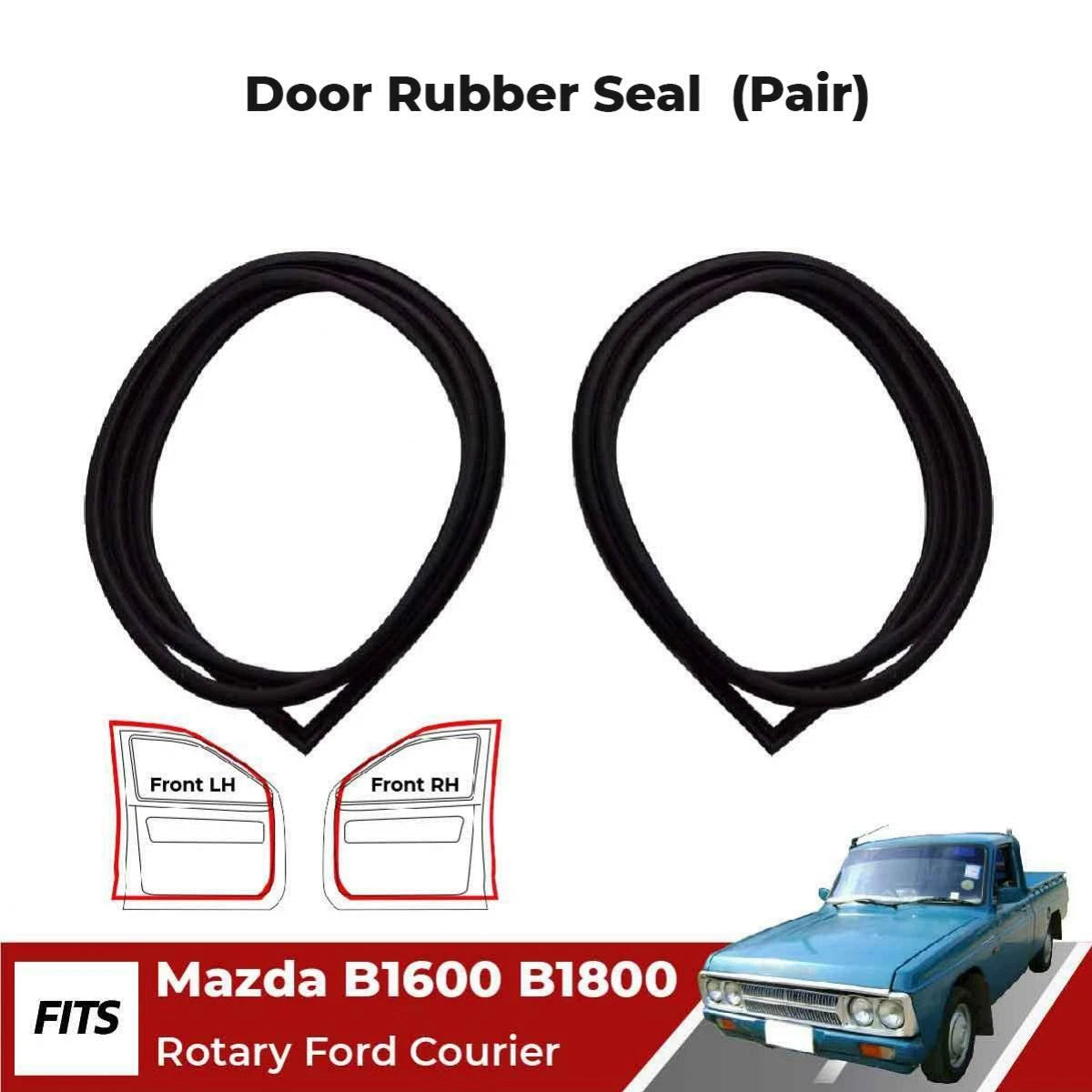 Weatherstrip Rubber Door Seal Fits Mazda B1600 Ford Courier Truck 1977-1985 D11