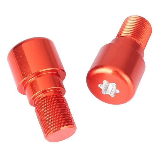 18mm Motorcycle Dirt Bike Handlebar Grips End Cap Plugs - 1 Pair