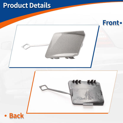 Rear Bumper Tow Hook Cover for BMW 5-Series (2011-2017) Cashmere Silver