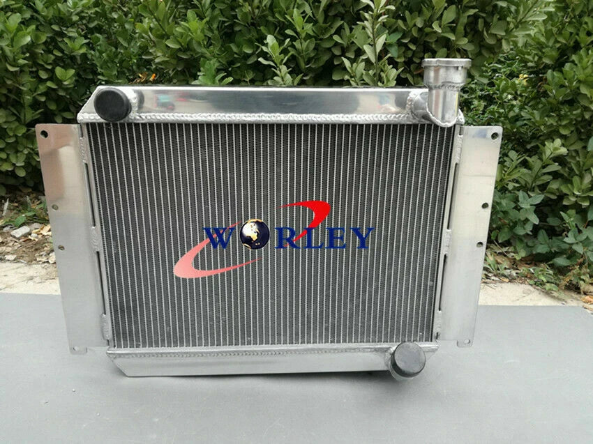 56mm Aluminum Radiator & Fan for Chevy Corvette 350 V8 (1955-1960)