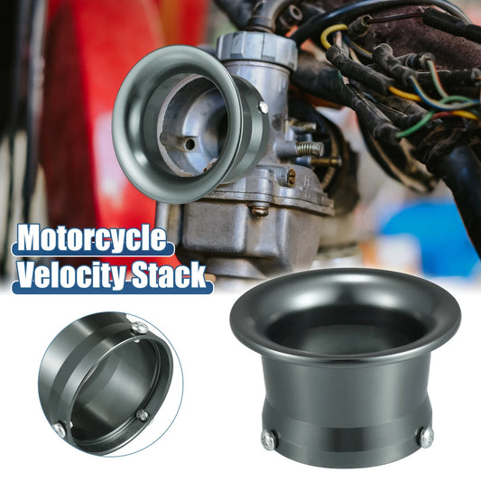 55mm Velocity Stack Carb Carburetor Air Filter Titanium Tone for Motorbike ATV