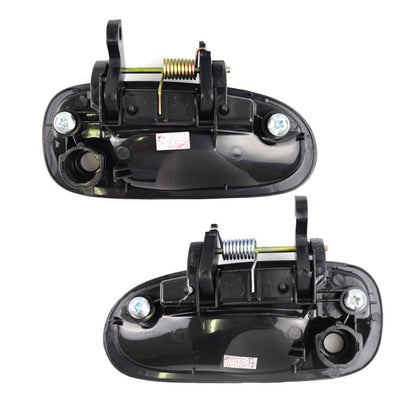 Door Handle Front L+R Black Glossy Fits Honda Civic EK EM 4D Sedan 1996-00 D06