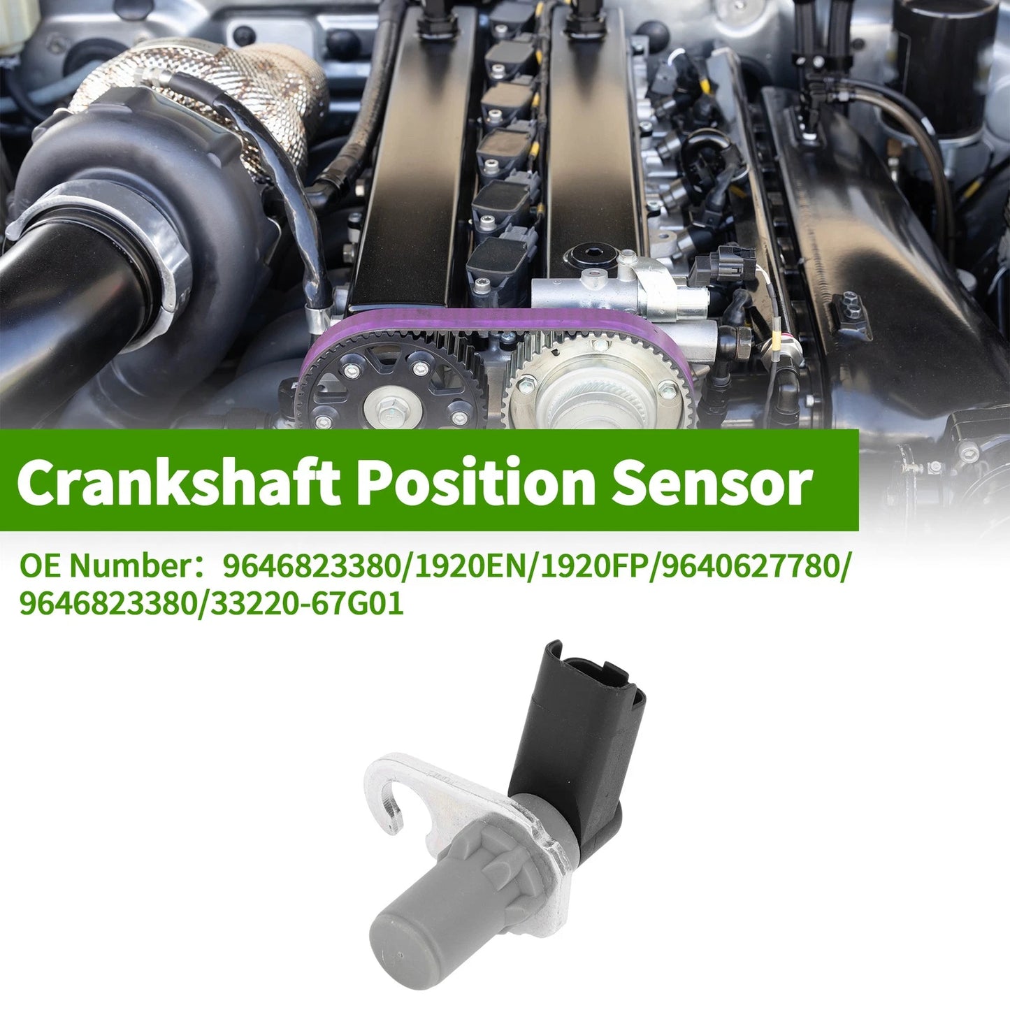 Crankshaft Position Sensor for PEUGEOT 308 CC 2.0 (2009-2014) 1 Pc